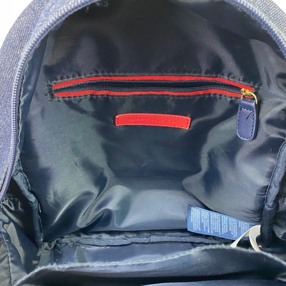 Tommy Hilfiger Demin Synthetic Leather Mini Backpack Blue